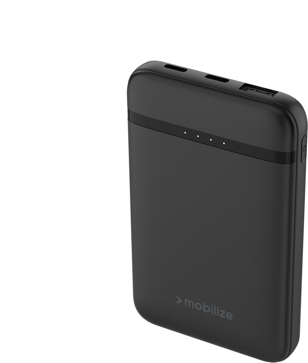 Mobilize Triple USB / USB-C Powerbank 5.000 mAh 10W - Zwart