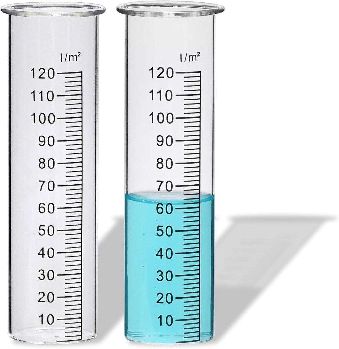 Vervangglas voor Regenmeter - Transparant - Vervangende Cilinder - Hoogwaardig Glas - Voor Nauwkeurige Neerslagmeting