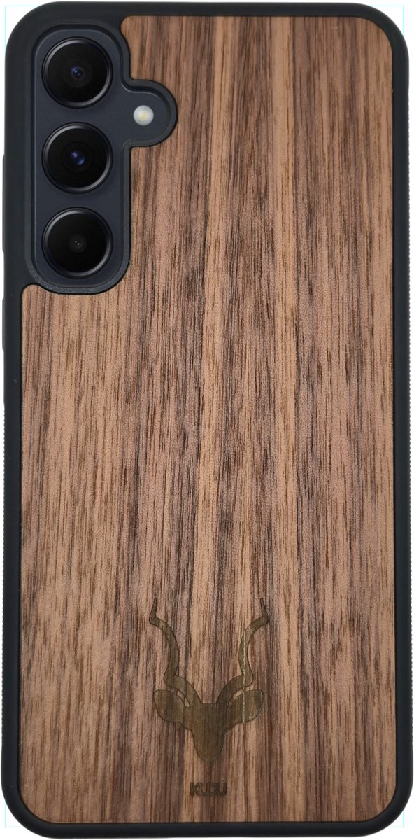 KuduStore Samsung Galaxy A57 telefoonhoesje - Houten hoesje - Noten