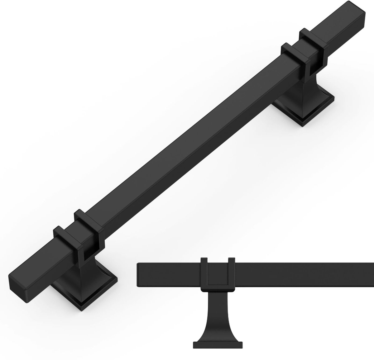 10 stuks meubelgrepen zwart - 128mm gatafstand, kastgrepen, keukengrepen, ladegrepen voor keukenkasten & kledingkasten UK0003
