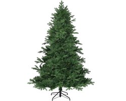 Black Box Trees Brampton Kunstkerstboom - Kerstversiering met Natuurgetrouwe Takstructuur en Scharnierconstructie - Kunstboom Rond Klassiek Model - H185 x Ø127 cm - Groen