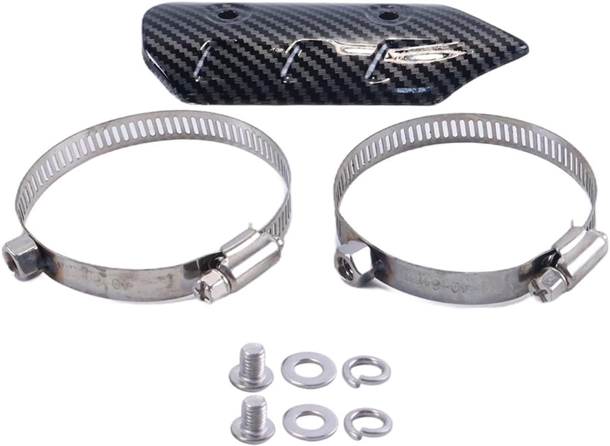 Motorfiets uitlaat hitteschild cover, uitlaat medium pijp cover, geschikt voor middenpijp 40-63mm