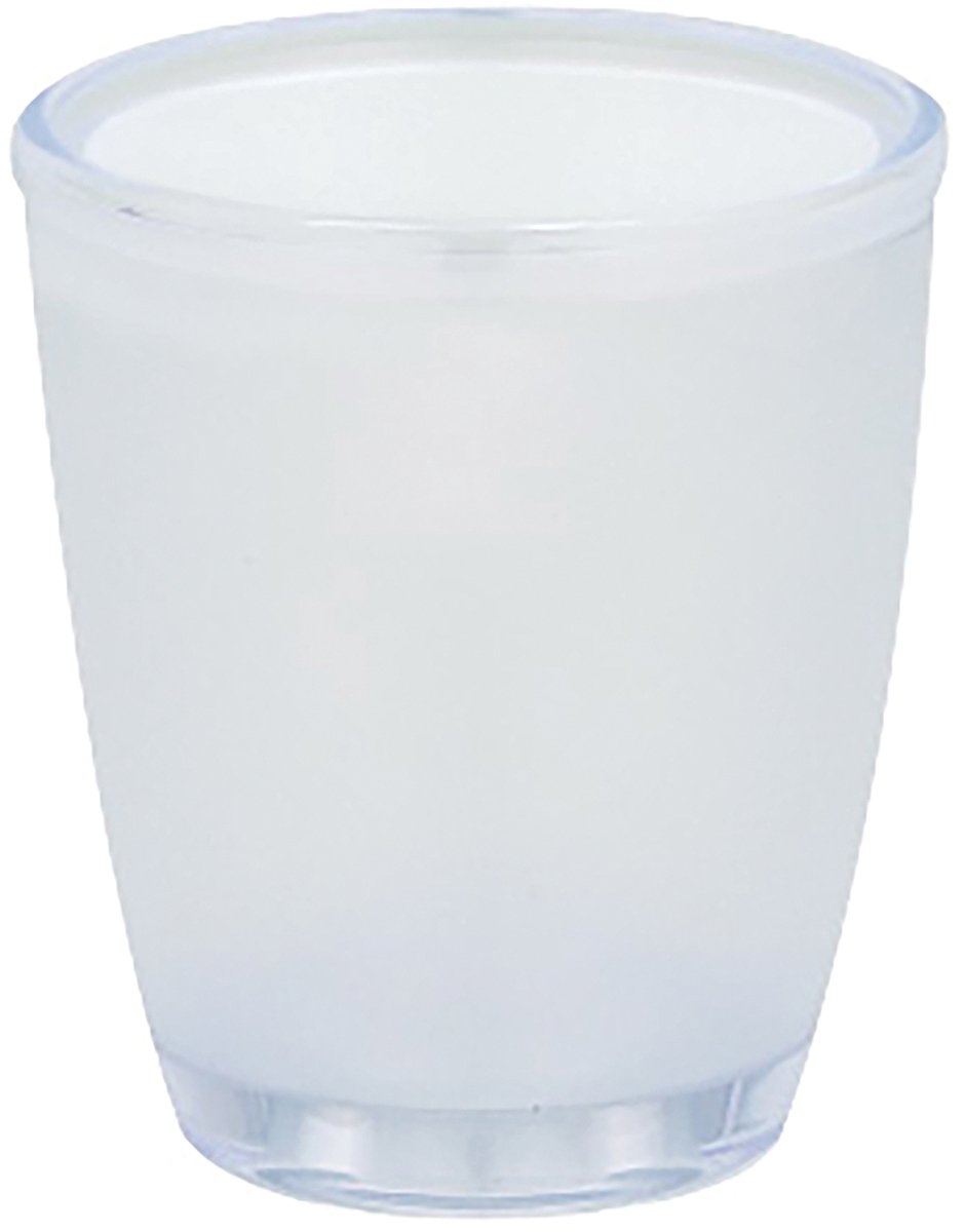 Spirella Toronto Tandenborstelhouder Beker voor de Badkamer – Tumbler voor Tandenborstel en Tandpasta – Wit – 8,5 x 9,5 cm