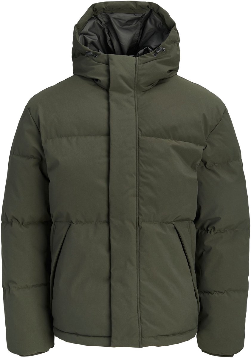 JACK & JONES - JJESOHO PUFFER HOOD AW26 SN Heren Jas