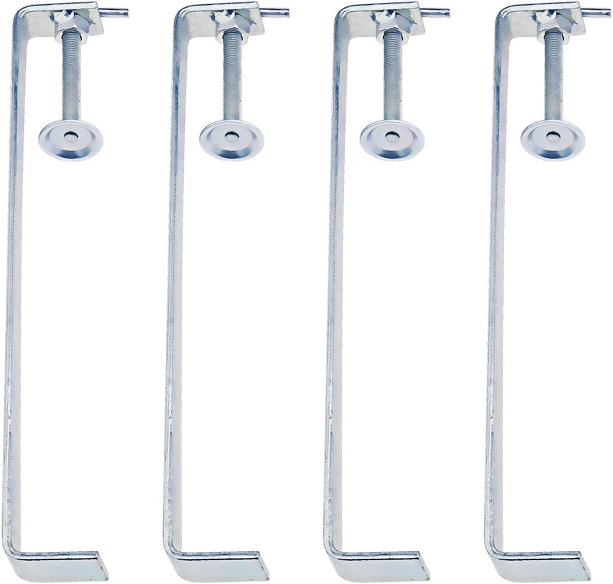 4 stuks profielmetselklem, 30,5 cm gegalvaniseerde stalen draadstang 5 cm verstelbaar - Heavy Duty