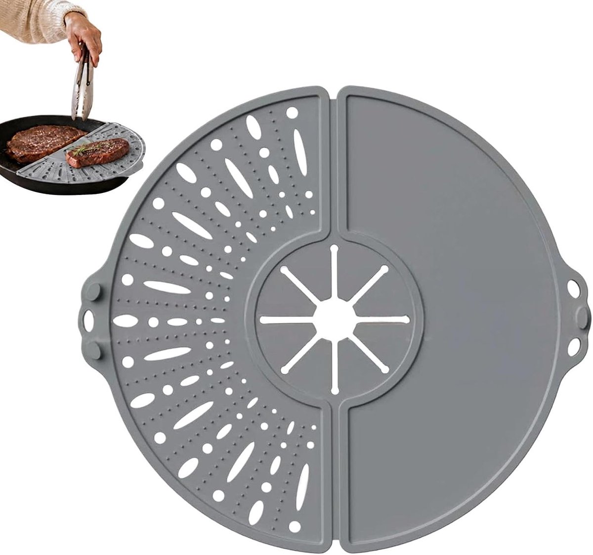 Overkookbestendig Hittebestendig Multifunctioneel Herbruikbaar | Siliconen Deksels Voor Koken Voor Roerbakken, Koken Van Noedels, Blancheren Van Groenten En Keukenbarbecue