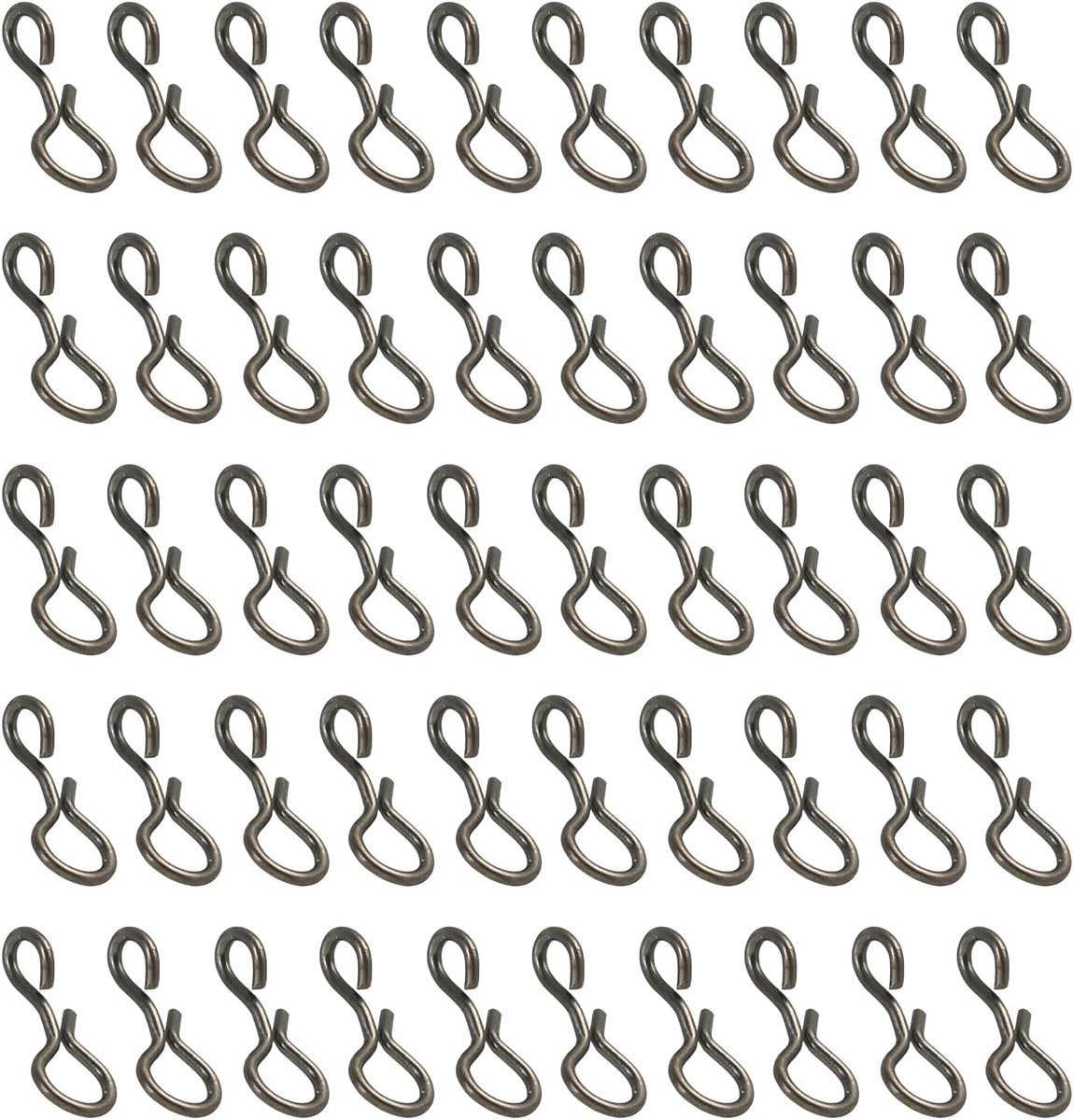 0,5 cm x 0,3 cm vliegvissen snaps, 100 stuks roestvrij staal snelwissel geen knoop snel snap lokken connector voor jigs kunstaas visclips zoet water zout water, zwart