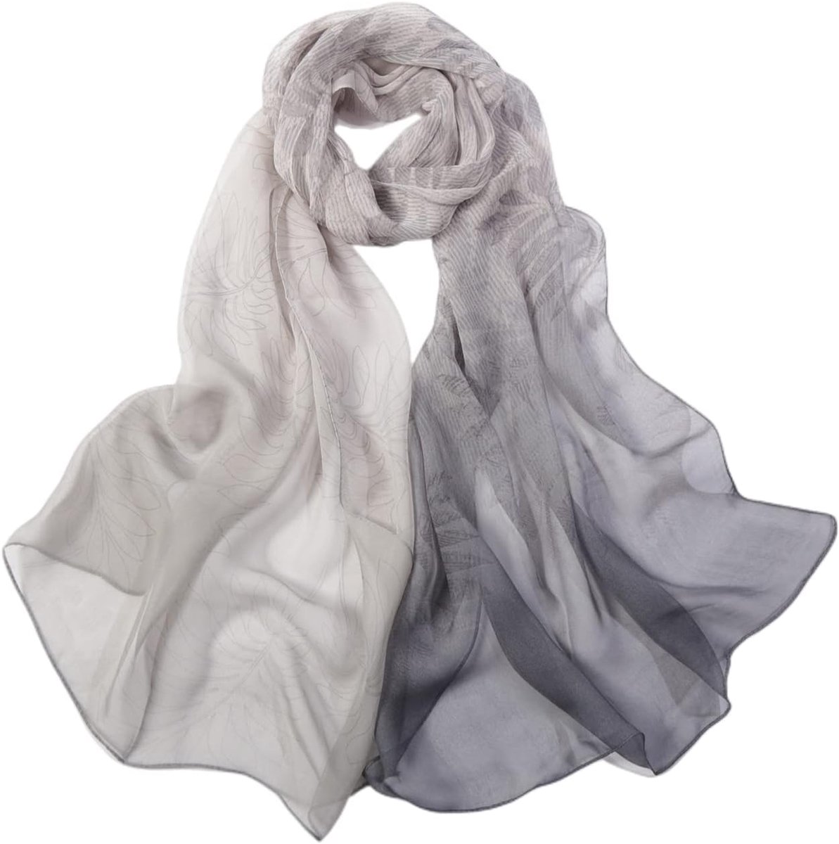 Sjaals & doeken voor dames, zijden sjaals voor dames, lichte zijden doek, chiffon, zijde, sjaal, halsdoek, geschenk, vrouwen, 20A41, DA4108, 160x50.8 cm