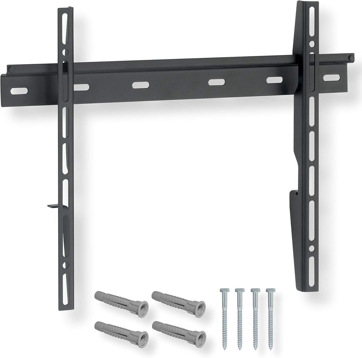 platte TV steun voor 32-55 inch (81-140 cm) TVs TV Beugel ook geschikt voor LED-, QLED- en OLED-televisies Universeel passend VESA 100x100 tot 400x400 Zwart
