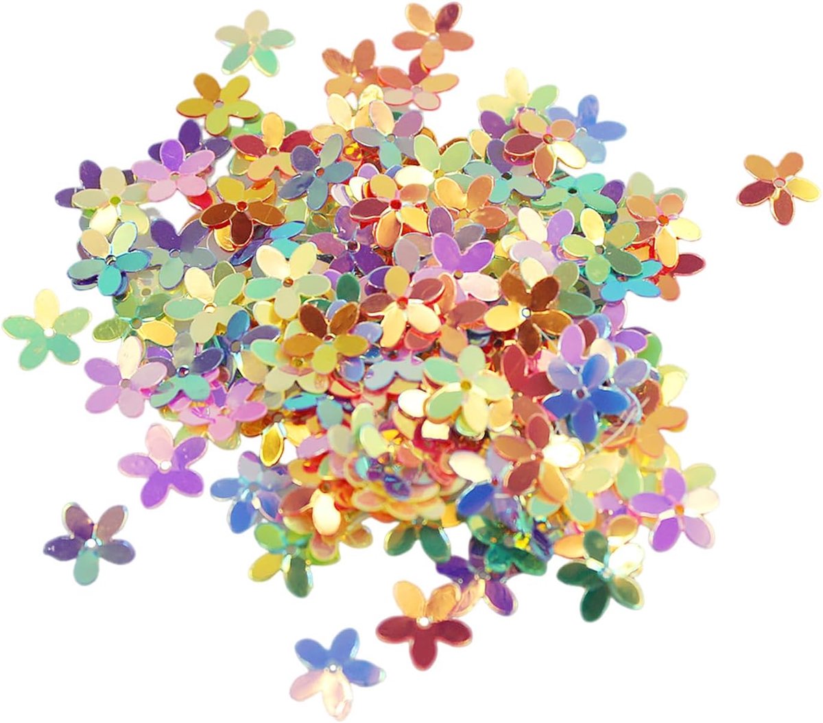 Pailletten, PVC, Bloemvormig, 10mm, 25000 Stuk, Naai-Accessoires, Doe-het-zelf Decoratie