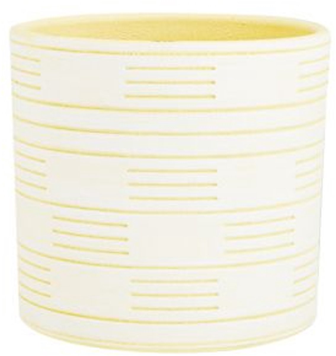 Cosy @ Home Bloempot Lolly Geel 13,5x13,5xh13cm Cili