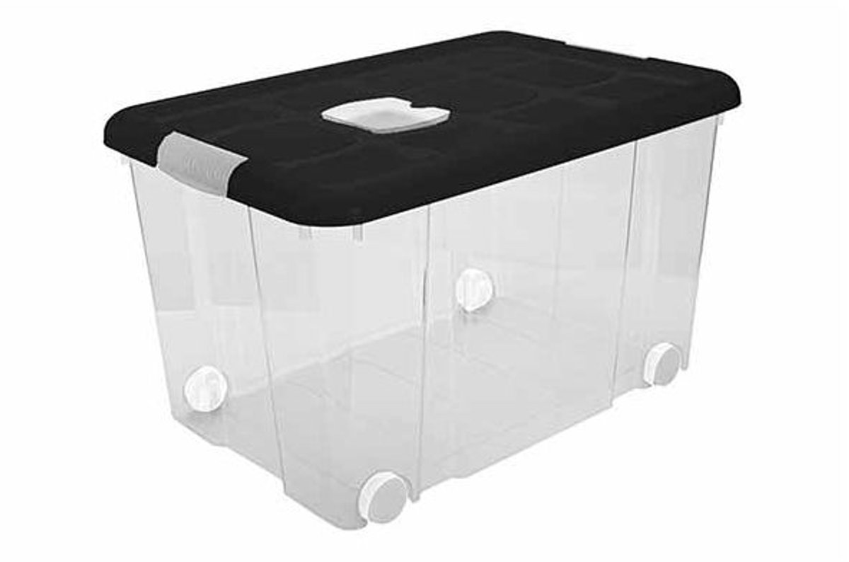 Opbergbox Nº4 Ecofriendly 55l Met Sluitingen En Wielen