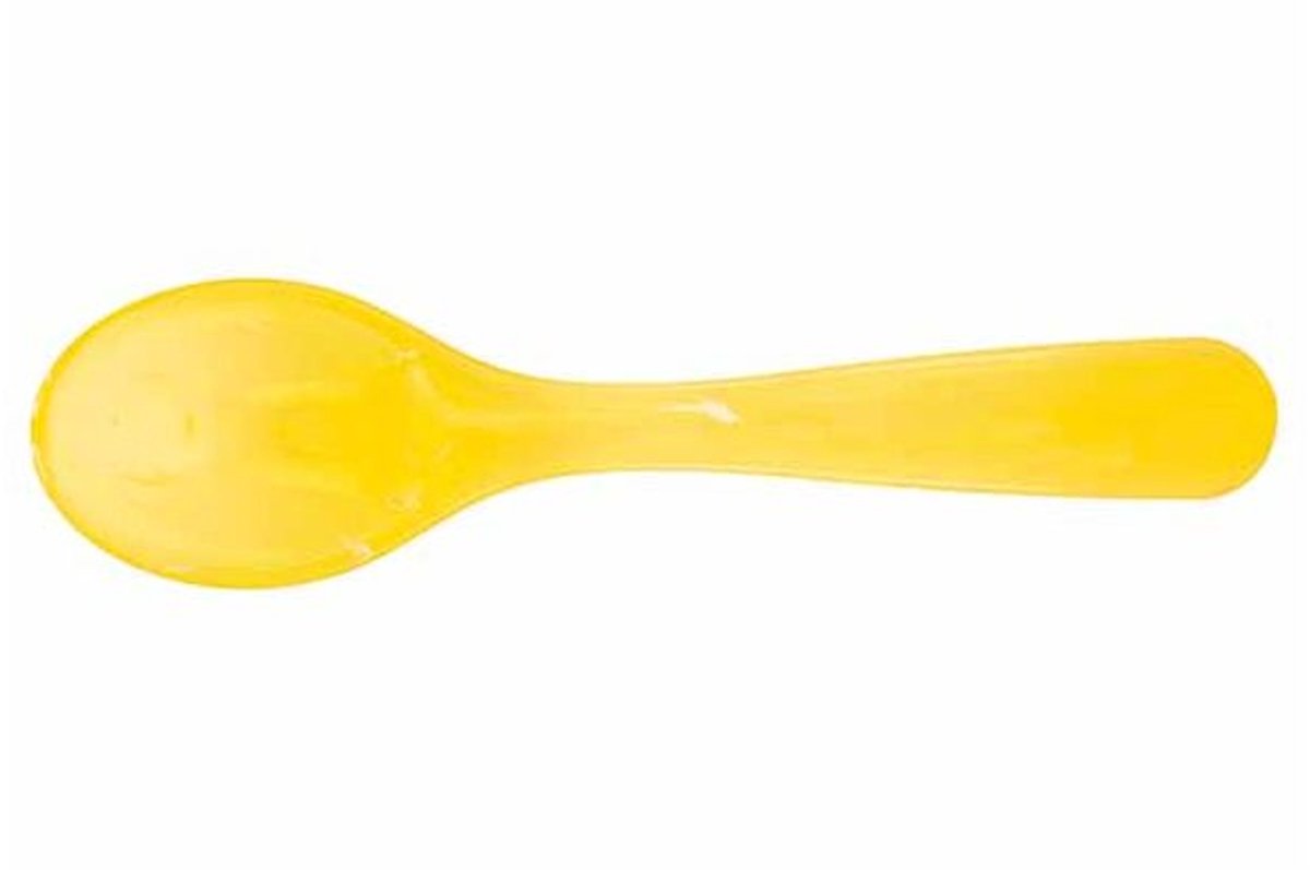 Lumispoon Lepel 12cm Geel Acryl