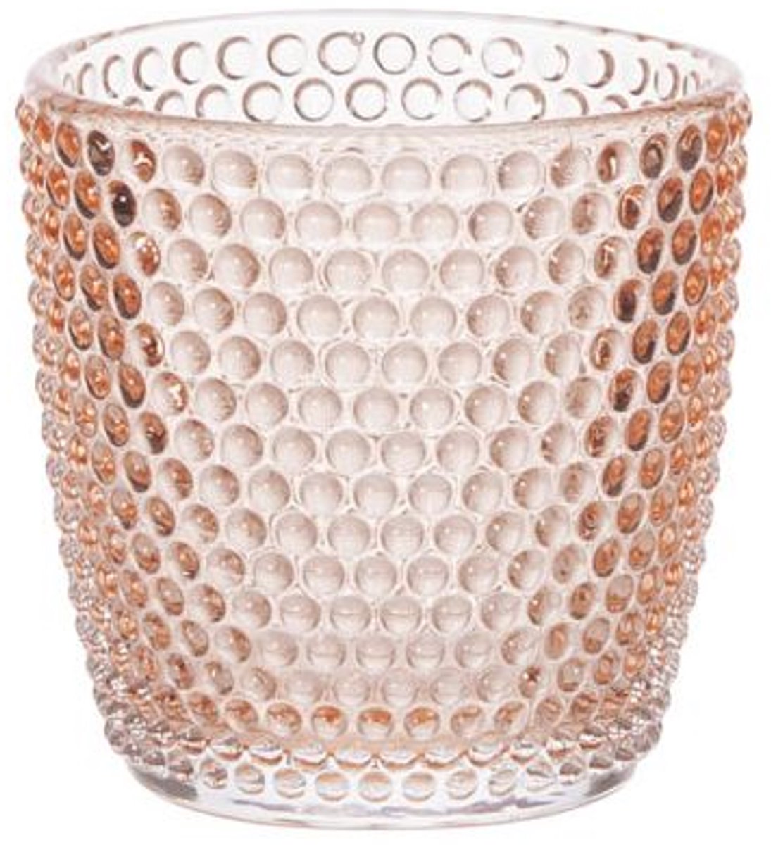 Cosy @ Home Theelichthouder Bubbles Peach 7xh7,5cm
