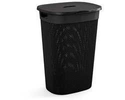 Curver Filo Wasmand met deksel 55L - Antraciet