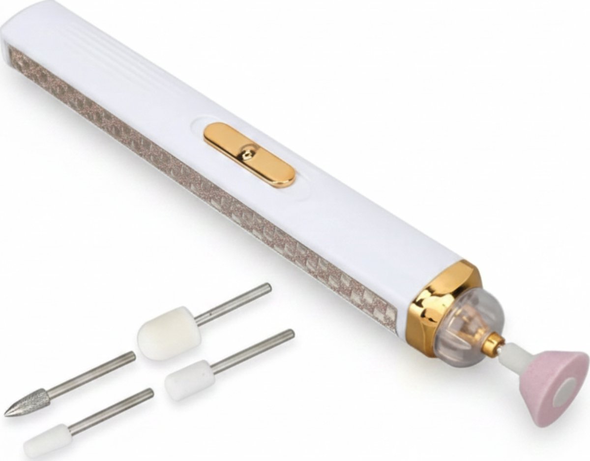 Zaltino - USB Nagelboor - Draagbaar - 2-Snelheden - LED verlichting