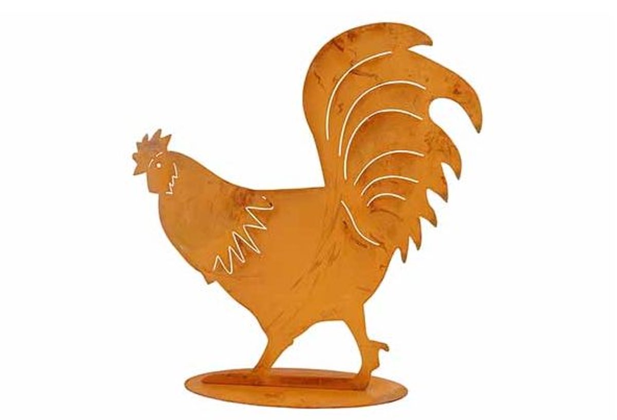 Haan On Stander Roest 20x5xh19cm Andere Metaal