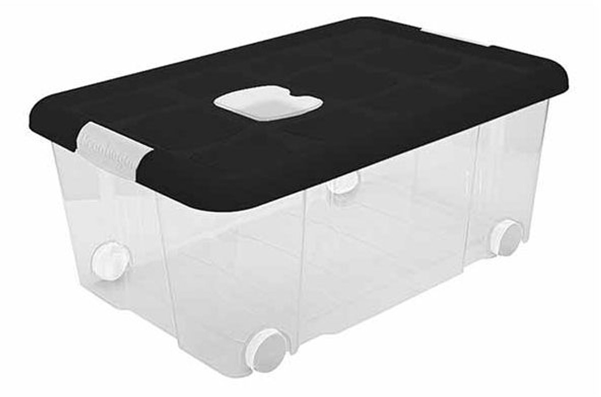 Opbergbox Nº3 Ecofriendly 36l Met Sluitingen En Wielen