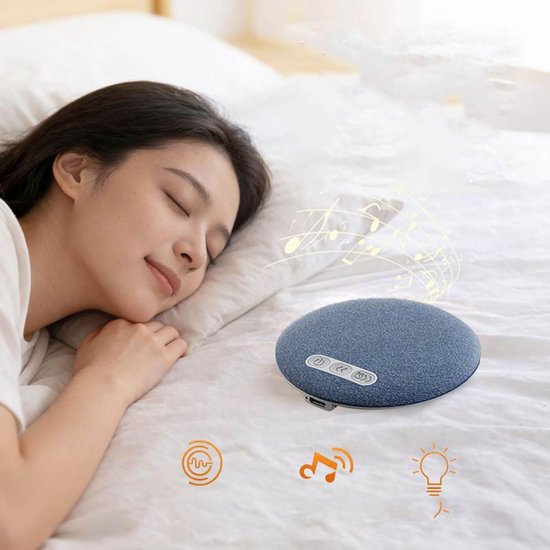 Kussen Speaker - Onder Kussen Luidspreker - Slapen en Ontspannen - Bluetooth 5.4 Connectiviteit - 9.6 cm Diameter - Zwart — afbeelding 3