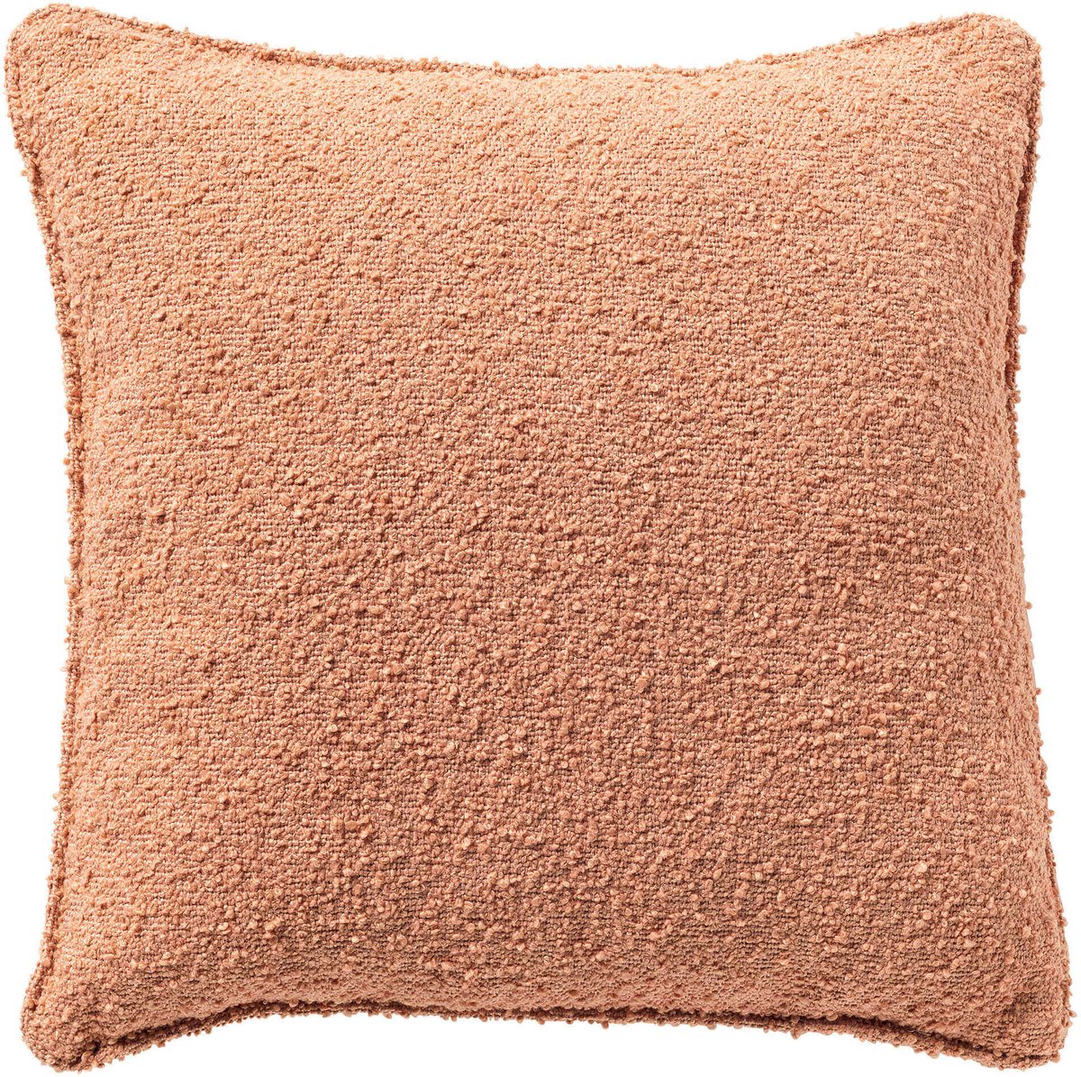 Dutch Decor ONNO - kussenhoes 45x45 cm - bouclé - Muted Clay - rose - met rits - zonder binnenkussen