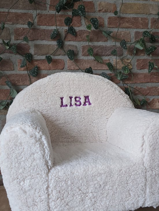 Beige teddystoel gepersonaliseerd met naam voor kinderen van Custom Made — afbeelding 4