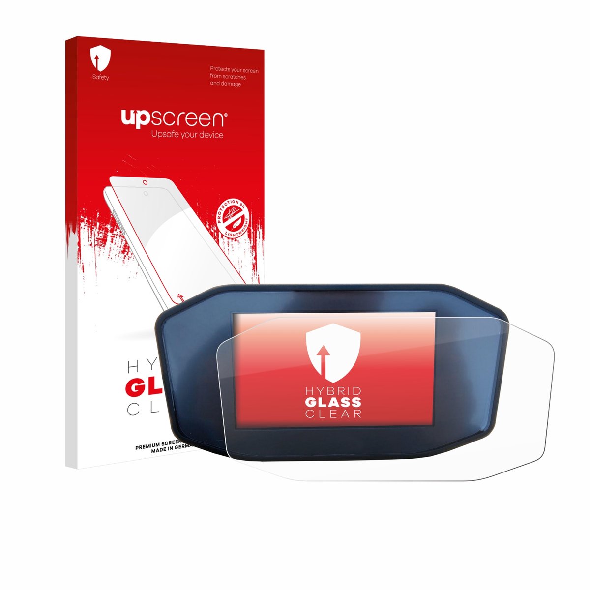 upscreen - Screenprotector voor KTM 1290 Super Duke R - Folie Beschermfolie Beschermglas transparant