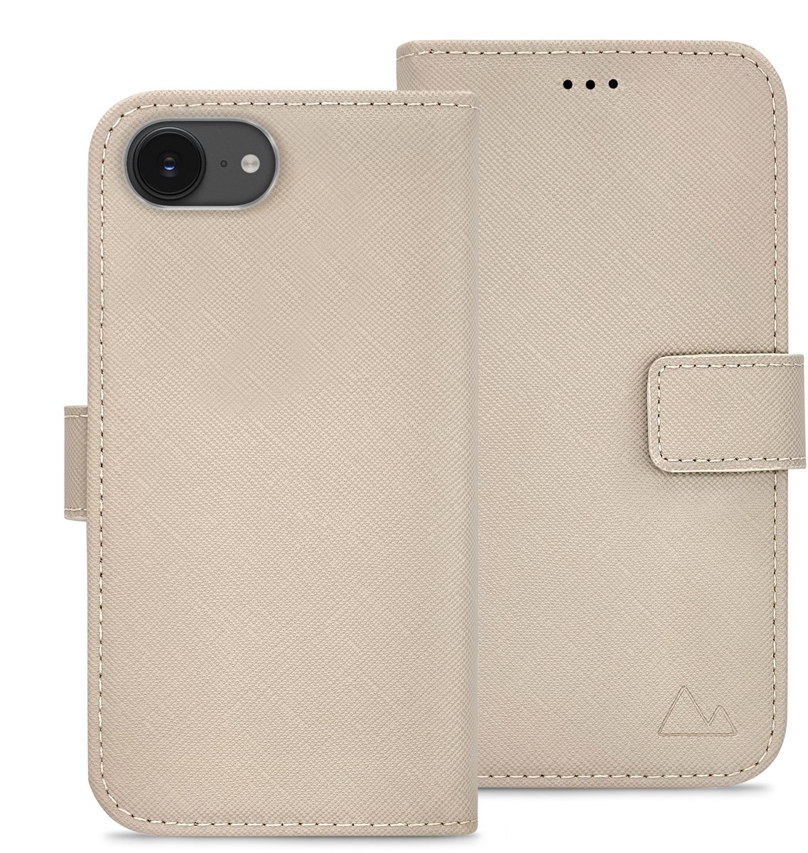 My Style Telefoonhoesje geschikt voor Apple iPhone 17e Hoesje | My Style Flex Wallet Bookcase Portemonnee | Pasjeshouder voor 3 Pasjes | Telefoonhoesje voor Pinpas / OV Kaart / Rijbewijs - Warm Taupe | Taupe