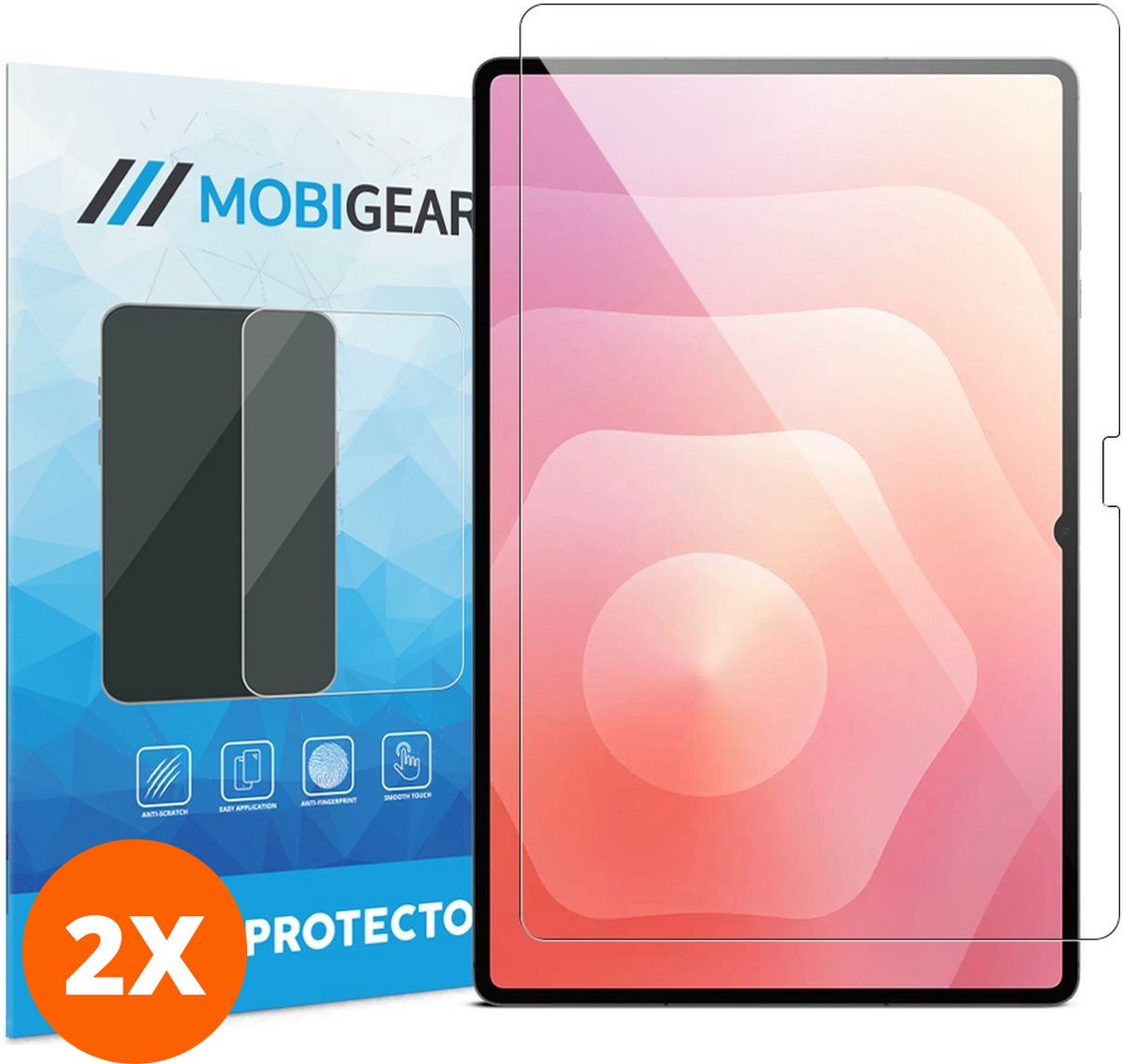 Mobigear Screenprotector geschikt voor Samsung Galaxy Tab S11 Glazen | Mobigear Screenprotector - Case Friendly (2-Pack)