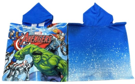 Avengers zomerset - strandset, tennisset, zonnebril, vissershoedje en poncho van Merkloos — afbeelding 3