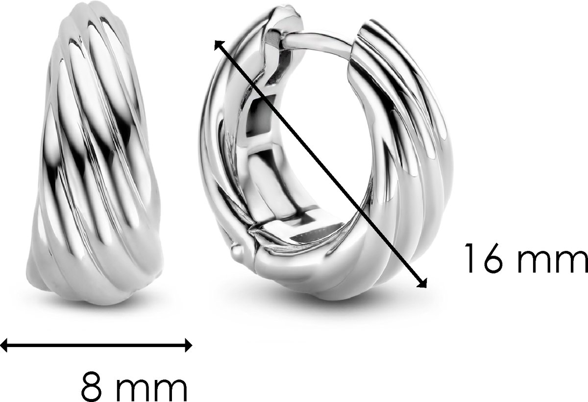 TI SENTO Dames Oorbellen - 925 zilver - Zilver - 7856SI