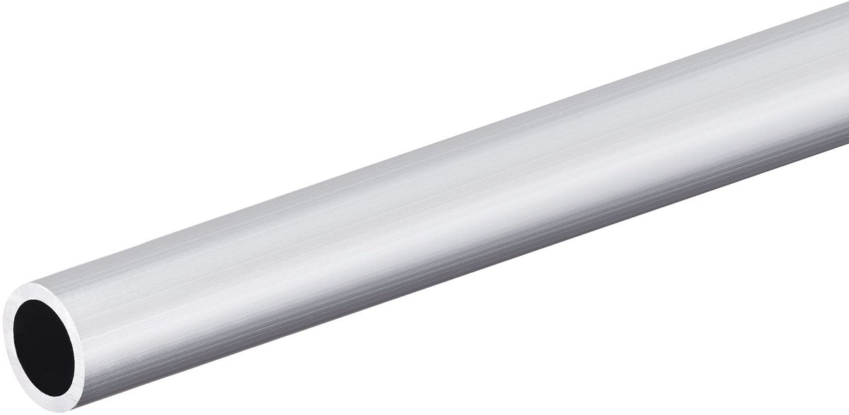 Aluminium buis, 12 mm buitendiameter ronde aluminium buis, 9 mm binnendiameter, aluminium ronde buis, 250 mm lengte, metalen buis, holle buis, aluminium ronde buis, aluminium buizen