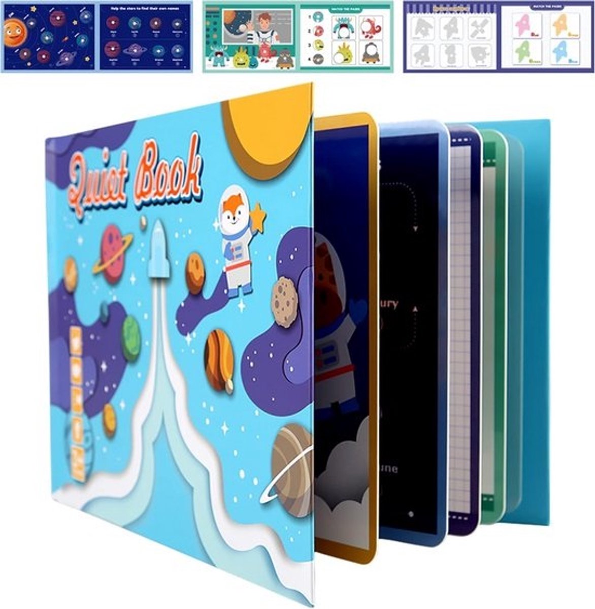 Interactief Speelboek voor Peuters - Montessori Geschikt, Educatief Speelgoed voor Kinderen van 3 tot 6 Jaar