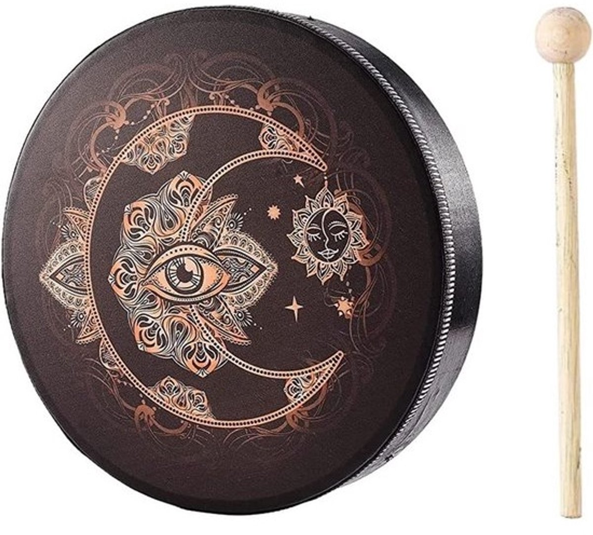 Ocean Drum met handvat - rustgevend golfgeluid voor ontspanning en muziektherapie