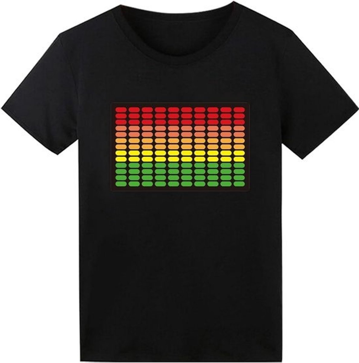 Geluidsgeactiveerd LED T-shirt Lichtgevend voor Feest en Optredens