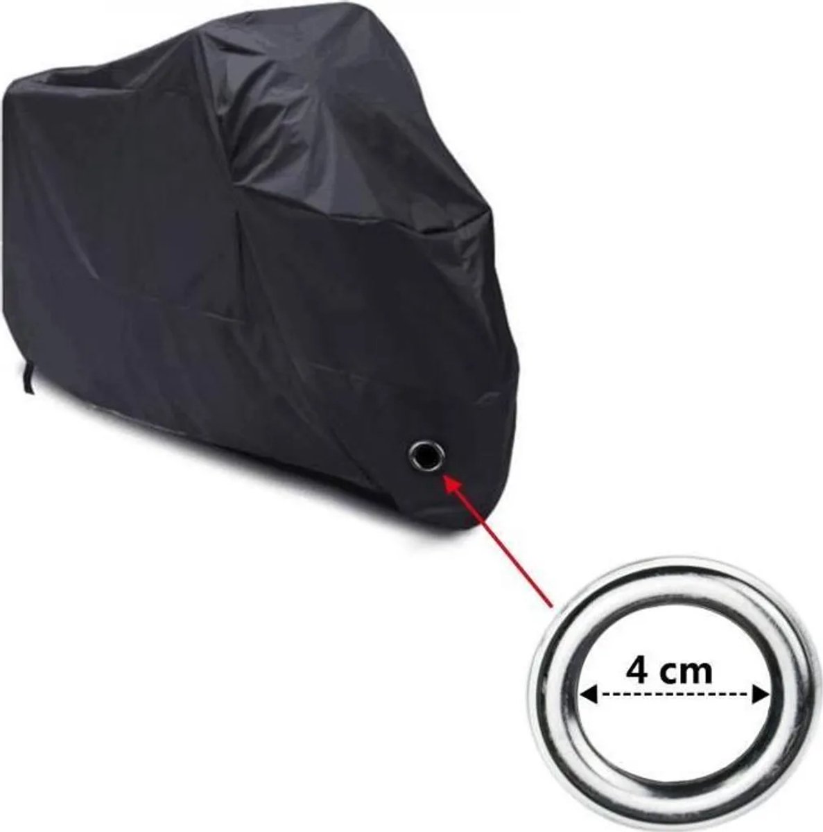 Motorbeschermhoes – Waterdicht – 190T Polyester – Maat XL – Zwart – Universeel