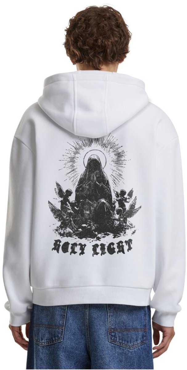 Mister Tee Holy Light Fluffy Hoodie/trui XXL Wit