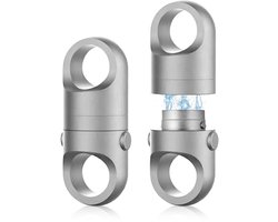 Fokelyi Quick Release Sleutelhanger - Titanium Magneet-- Sleutelhouder- Dubbele Vergrendeling-360° Draaibaa- Keychain- Veilig Autosleutel-Sleutelring-Automatische Veervergrendeling
