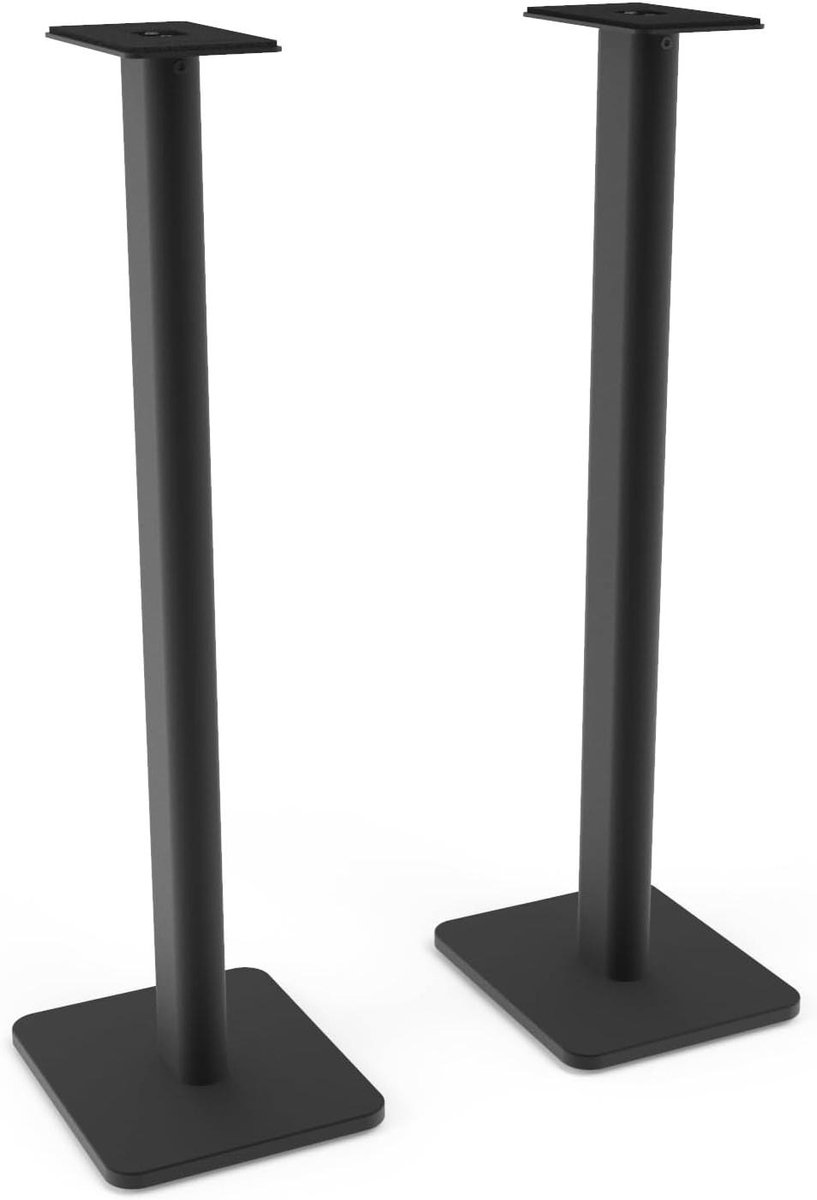 Luidspreker Standaarden - Speaker Stands - Geluid Verbeteren - Roterende Bovenplaat - 813 cm Hoog - Zwart