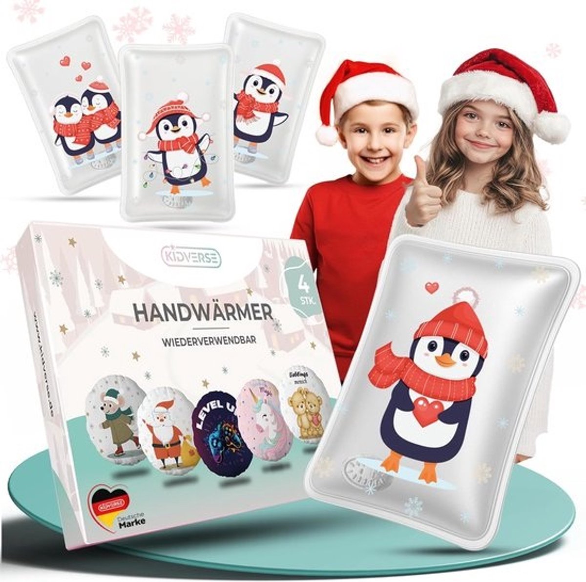 Navelbare Handwarmers voor Kinderen - Herbruikbare Warmhoudpads