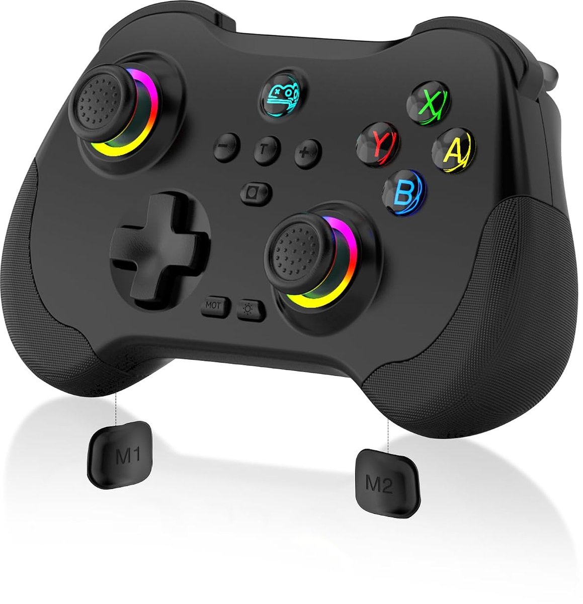 Mobiele gamecontroller geschikt voor iPad/iPhone/tablet - Cloud Controller Remote Joystick geschikt voor iOS/Android - Draadloze Switch Controller - met macroknoppen - Hall-Rocker - Hall-Trigger -Zwart