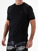 Sjeng Sports NAPIER - Maat: L Black - Tennis Shirt Mannen - Sportshirt - Polyester/Elastaan