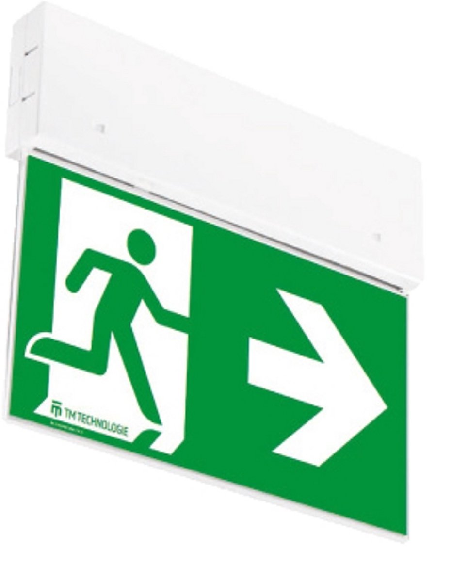 Vluchtweg verlichting met alle pictogrammen - LED Noodverlichting - Ontec G wit - E1E 180 M ST