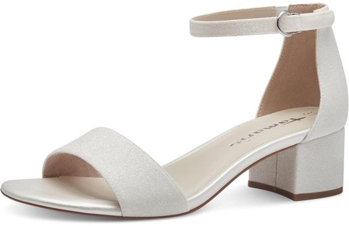 Dames Hoge Sandaal - Zomerse Schoenen - Feestelijke Gelegenheid - Comfortabele Pasvorm - Wit