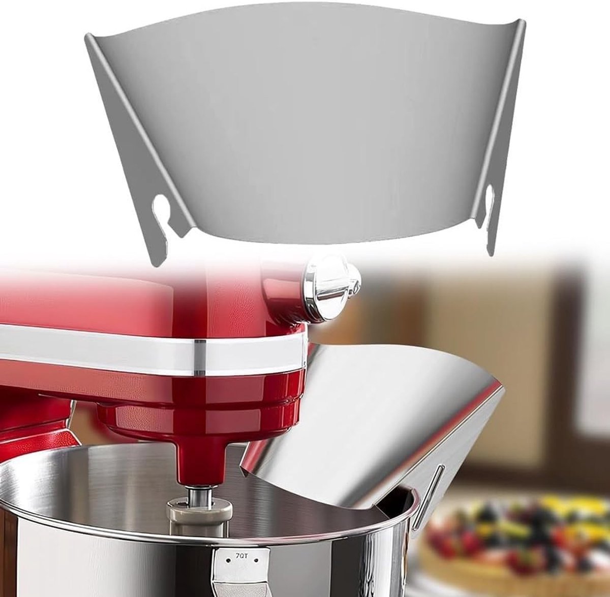 Gietgoot van roestvrij staal voor standmixer, accessoires voor tilt-head en kommontage, keukenhulpmiddelen