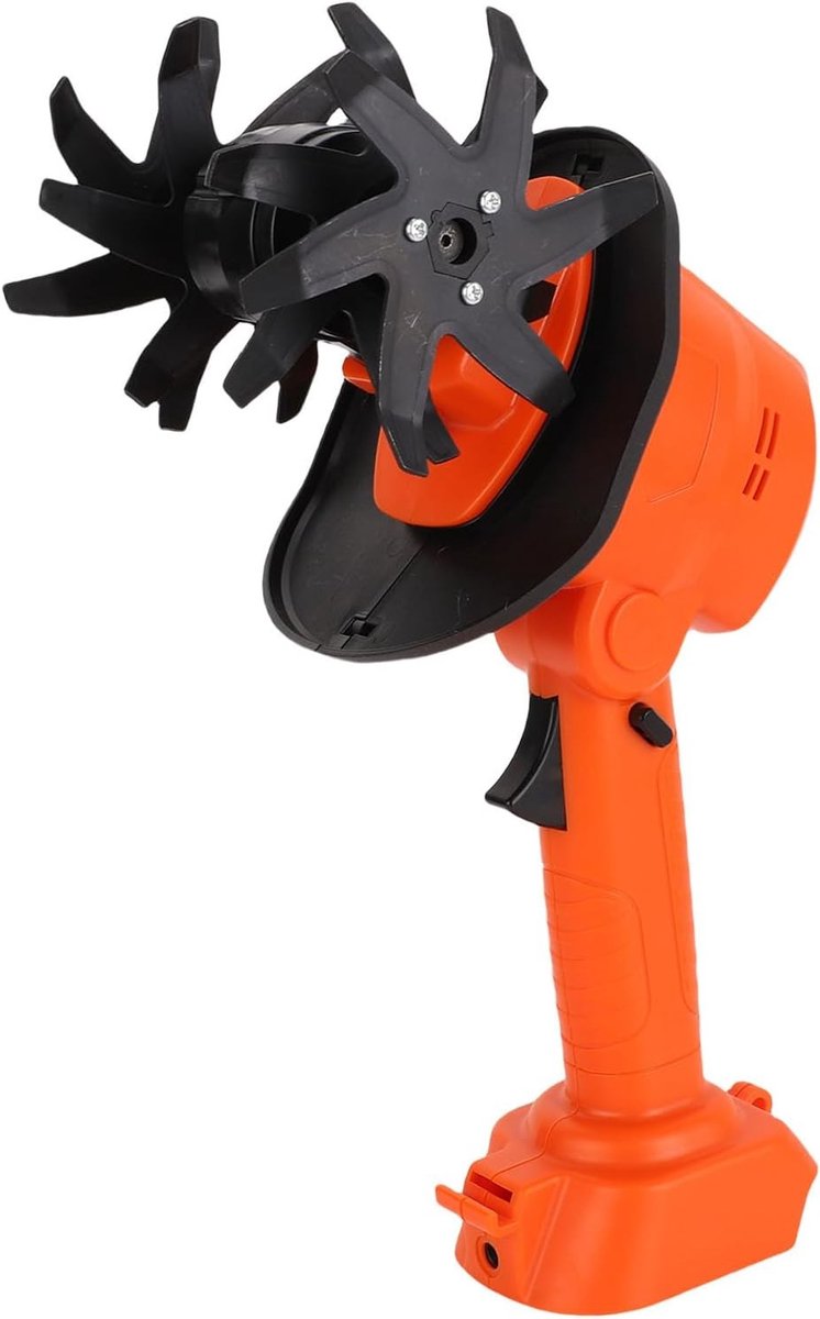 Draadloze Elektrische Tuinfrees voor het Losmaken en Wieden van Bodem, 4 Rijen Stalen Tanden 235RPM, Handcultivator voor Tuinen en Kassen, Efficiënt en Gebruiksvriendelijk