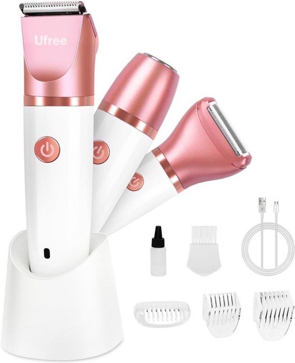 Waterdichte Scheerapparaat en Trimmer voor Vrouwen - Bikini, Schaamhaar, Gezicht en Lichaam