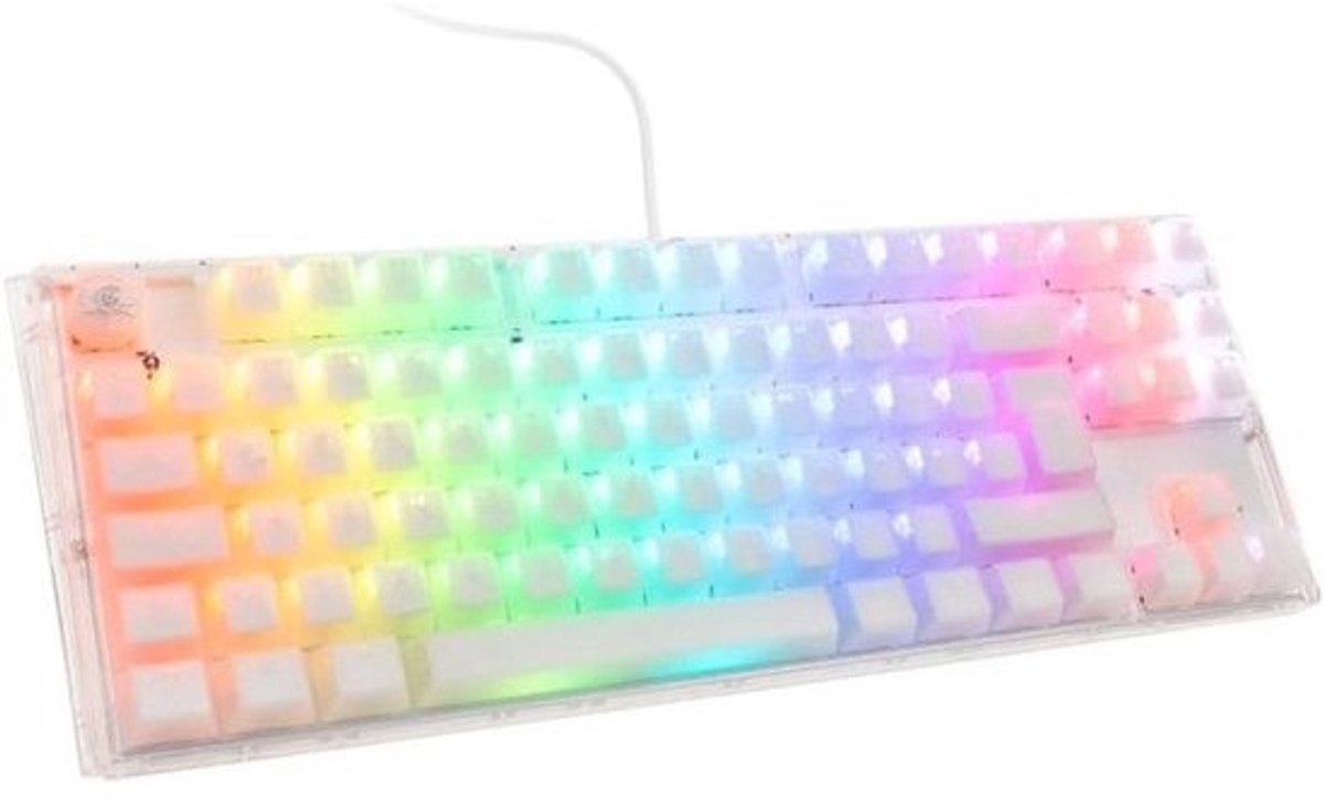 Mechanisch Gaming Toetsenbord Wit met RGB Verlichting - Tactiele Gateron Baby Kangaroo Switches