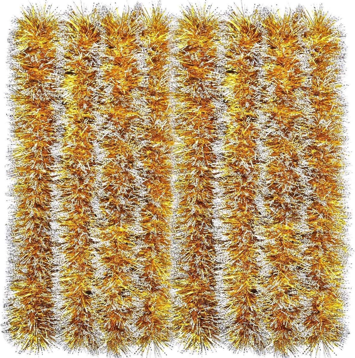Kerst Klatergoud Garland - 10 meter - Voor Binnen en Buiten Decoratie