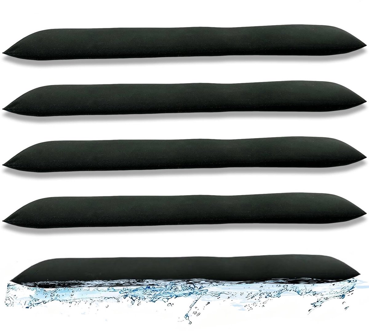 Zandloze Zandzakken - Watergeactiveerd - Absorberend - Herbruikbaar - Overstromingsbarrière voor de voordeur - 5 stuks
