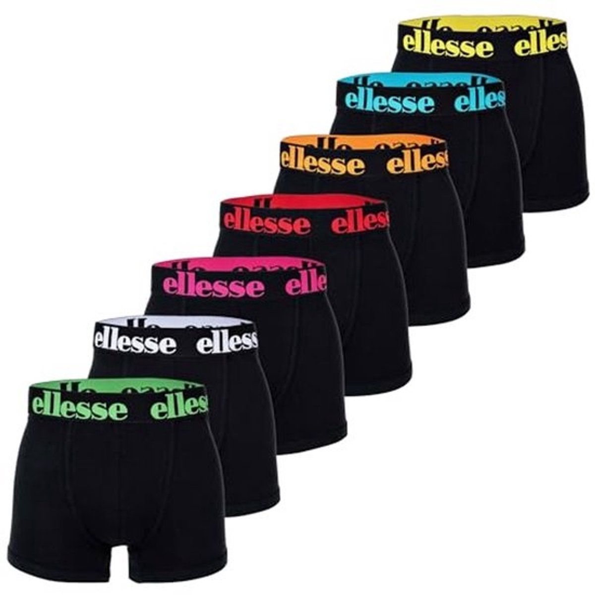 Heren boxershorts met logo-tailleband - 7 stuks, stretch katoen, zonder gulp